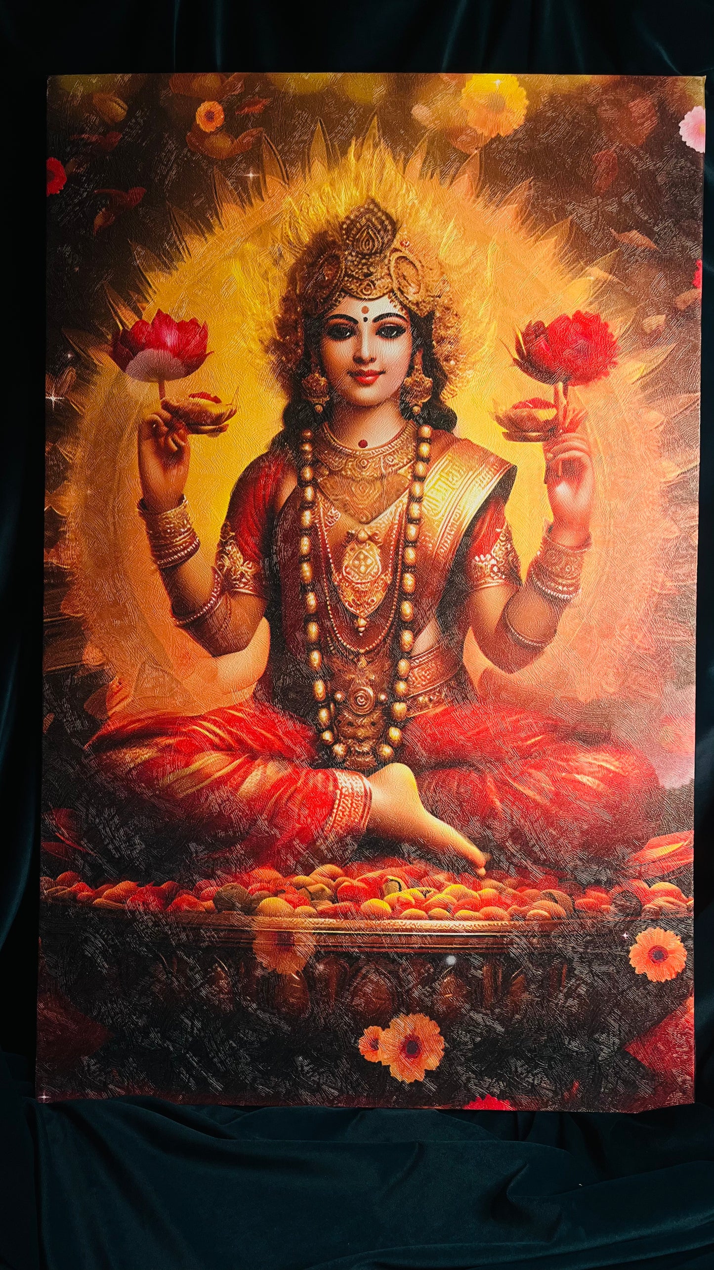 Laxmi Maa Premium Printed Canvas