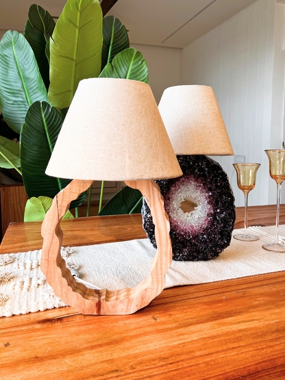 SET OF TWO (GEODE LAMP STRUCTURE + LAMP SHADE )