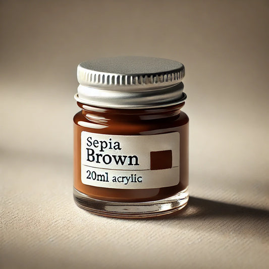 Sepia Brown Acrylic Paint