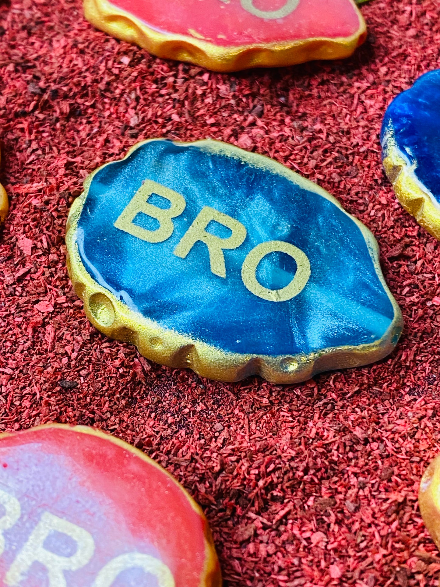 Resin Rakhi Base- Bro (Set of 10)