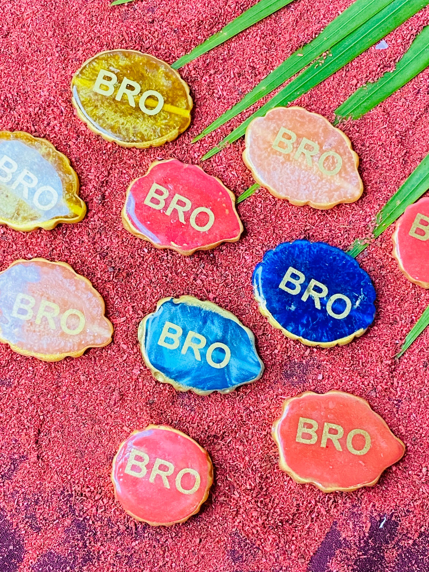 Resin Rakhi Base- Bro (Set of 10)