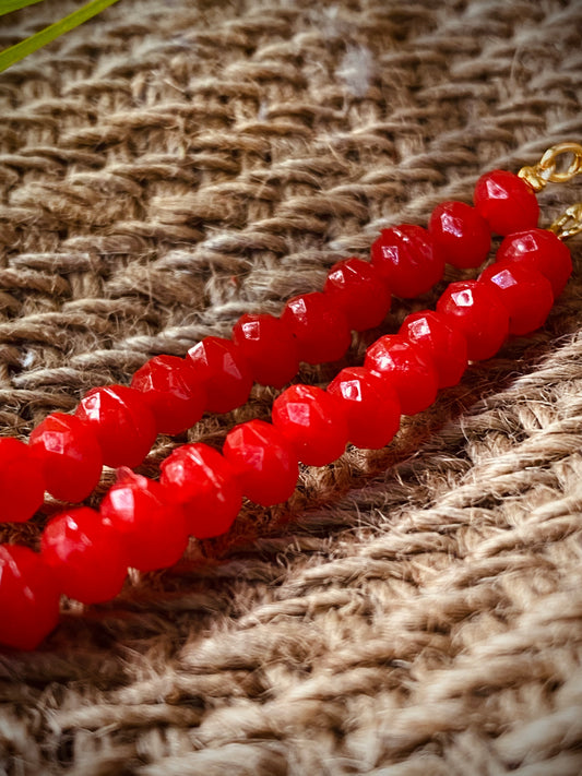 Red Rakhi Bracelet- Set of 4