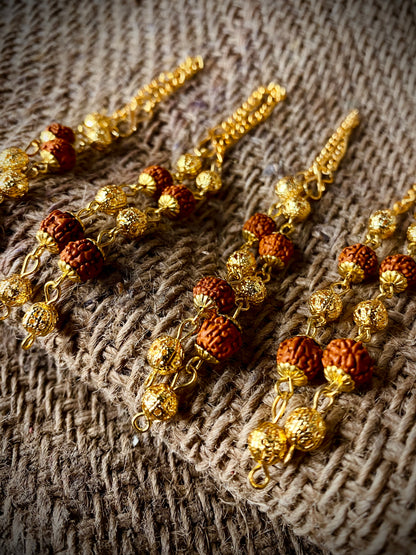 Rudraksha Rakhi Bracelet- Set of 4