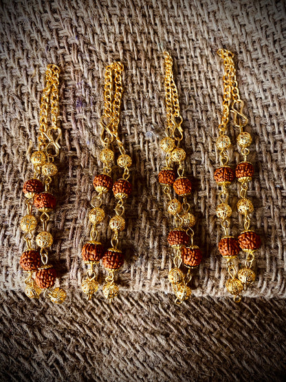 Rudraksha Rakhi Bracelet- Set of 4