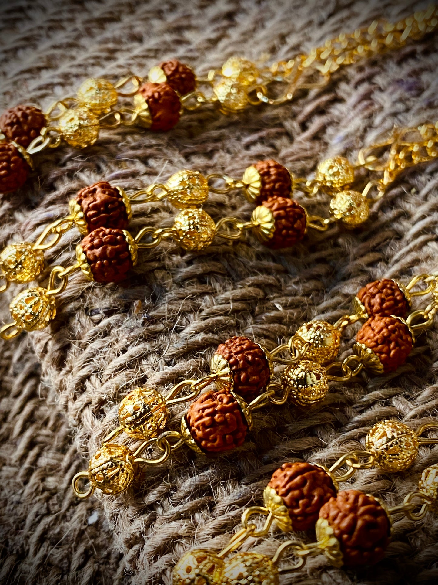 Rudraksha Rakhi Bracelet- Set of 4