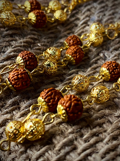 Rudraksha Rakhi Bracelet- Set of 4