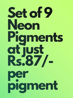 Neon pigment set of 9