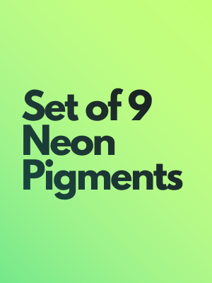 Neon pigment set of 9